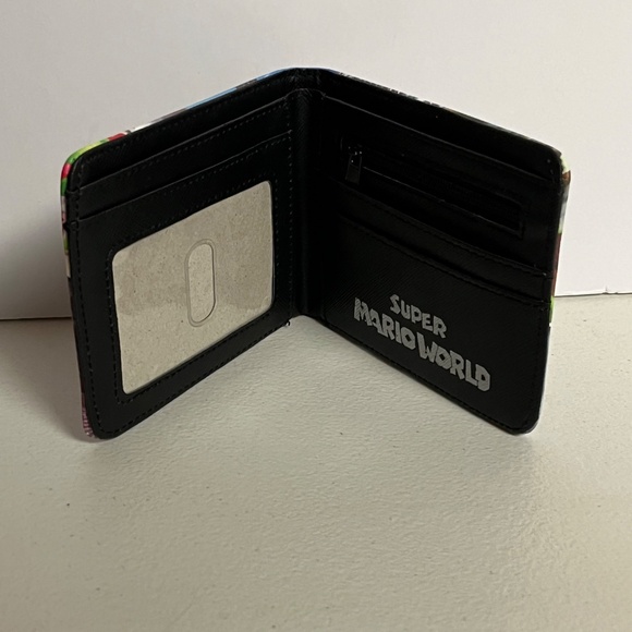 Super Mario Brothers Faux Leather Wallet Bros Gaming Gamer 90s World - Picture 5 of 8